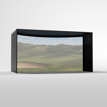 Curved Golf Simulator Enclosure Kit with Impact Screen