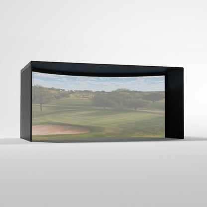 Curved Golf Simulator Enclosure Kit with Impact Screen
