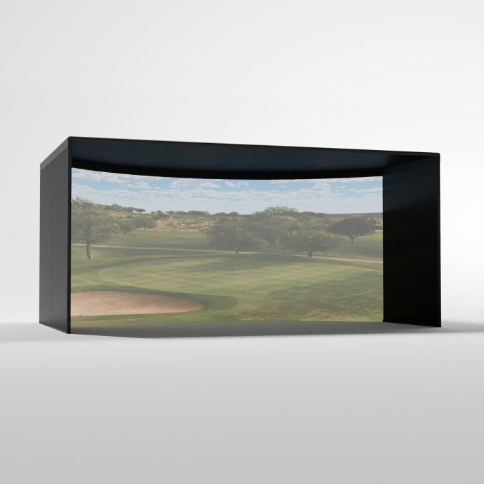 Curved Golf Simulator Enclosure Kit with Impact Screen