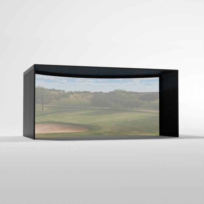 Curved Golf Simulator Enclosure Kit with Impact Screen