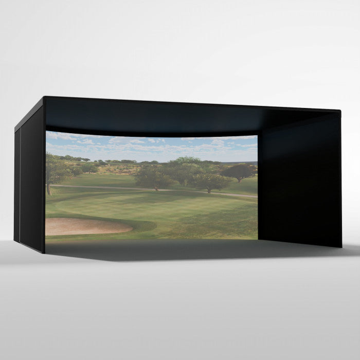 Curved Golf Simulator Enclosure Kit with Impact Screen