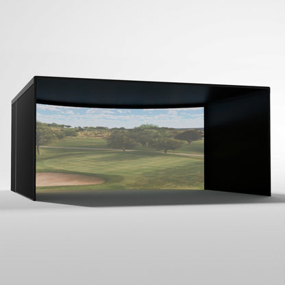 Curved Golf Simulator Enclosure Kit with Impact Screen