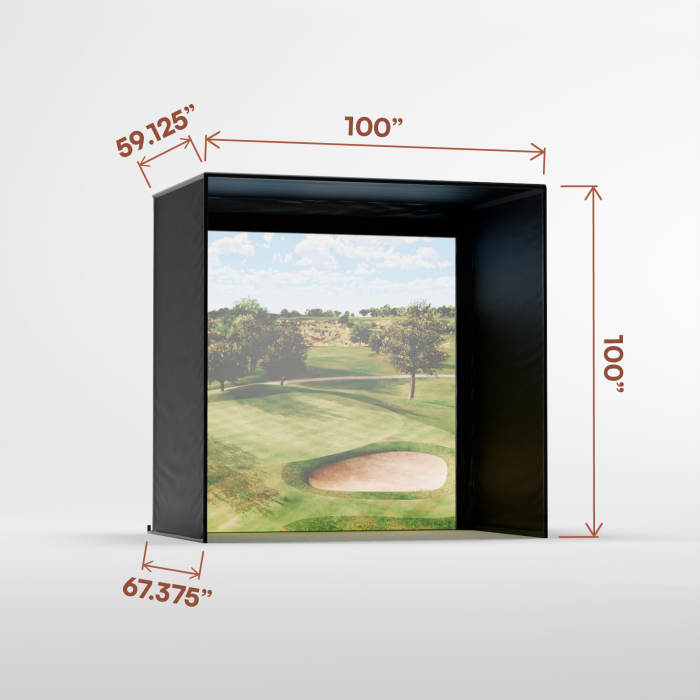 DIY Golf Enclosure Kit with (Standard Golf Impact) Screen